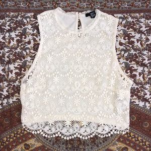 Forever 21 Crotchet Crop Top!!